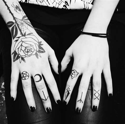 witchcraft hand tattoos